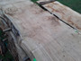 HARDWOOD DRIED WANEY EDGE / LIVE EDGE SAWN ENGLISH PIPPY BROWN OAK SLAB / TABLE TOP