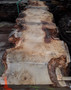 HARDWOOD AIR DRIED SAWN PIPPY / BURR WANEY EDGE / LIVE EDGE ENGLISH OAK SLAB / TABLE TOP