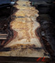 HARDWOOD SAWN TIMBER  DRIED PIPPY / BURR WANEY EDGE / LIVE EDGE ENGLISH OAK SLAB / TABLE TOP