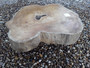 HARDWOOD KILN DRIED WANEY EDGE / LIVE EDGE TIMBER BURMESE TEAK LOG SLICE / COOKIE