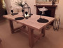 'THE CATHEDRAL' HARDWOOD RUSTIC FARMHOUSE ENGLISH OAK TABLE