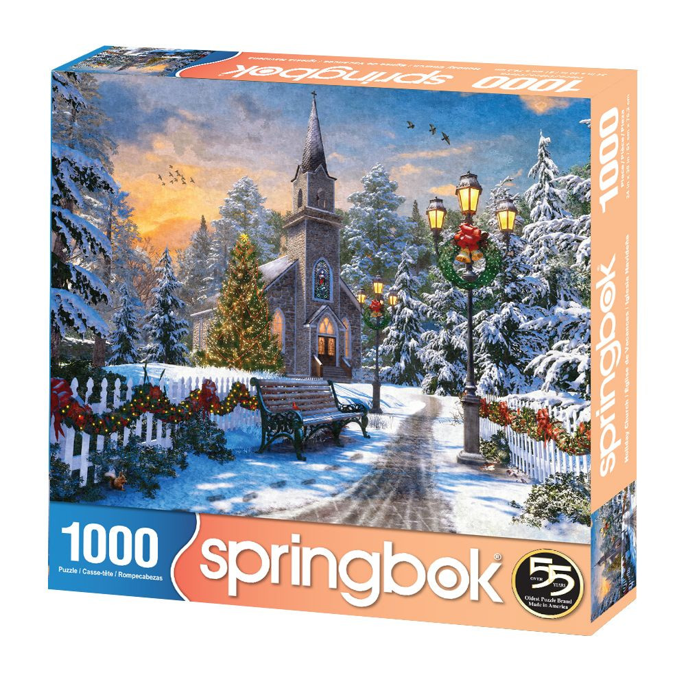 Holiday Church 1000 Piece Jigsaw Puzzle