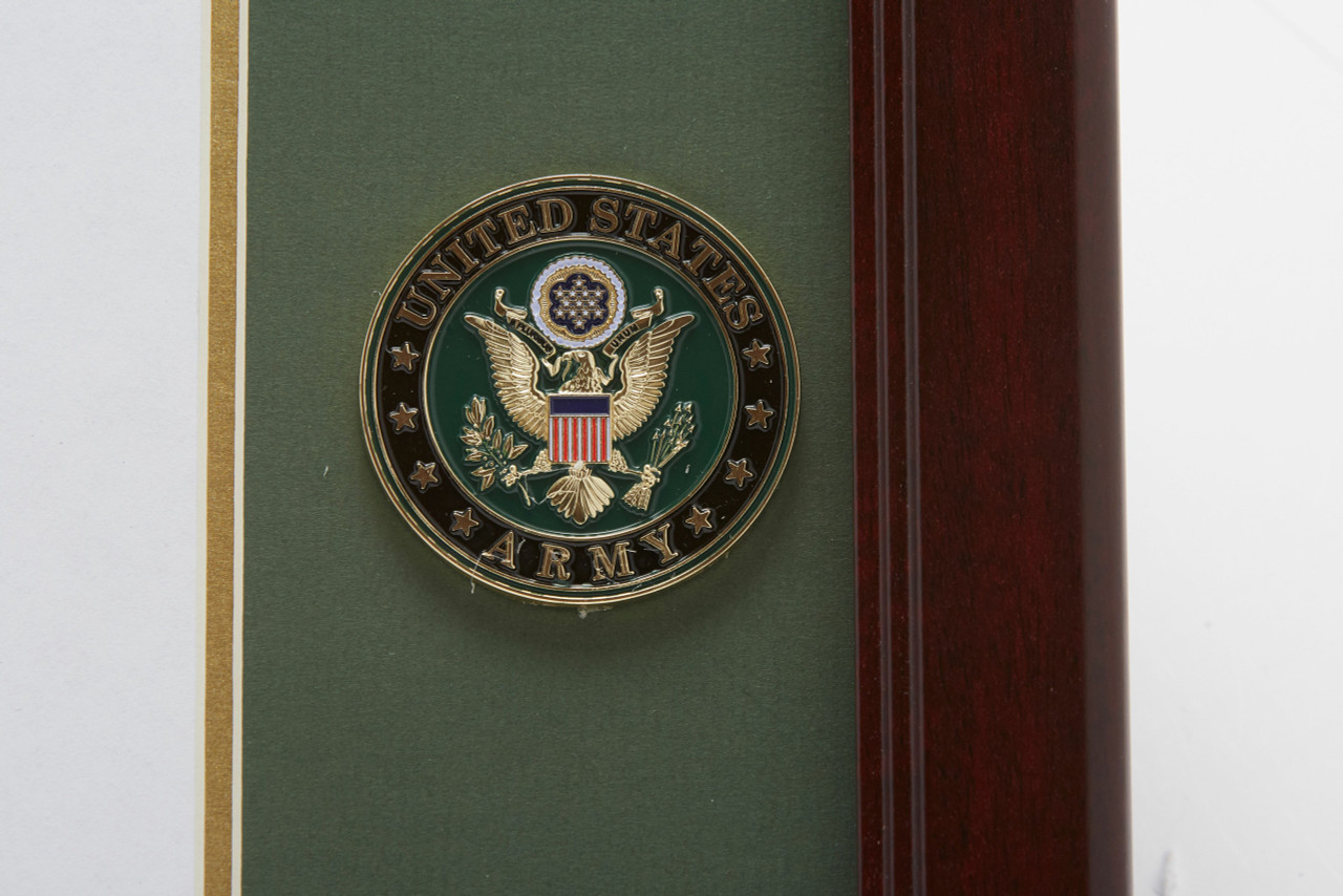 U S Army Medallion 8 Inch by 10 Inch Presidential Memorial Certificate