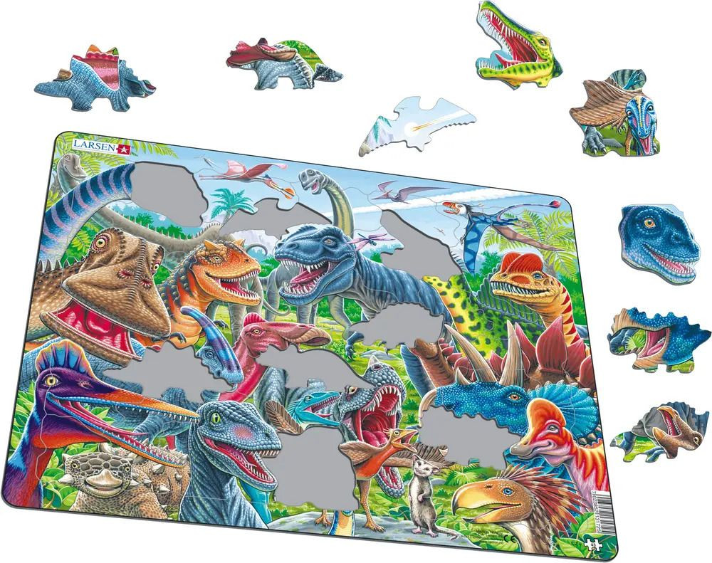Happy Dino 43 Piece Children's Educational Jigsaw Puzzle - Allied ...