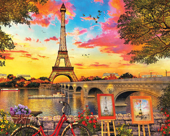 Paris Sunset 1000 Piece Jigsaw Puzzle