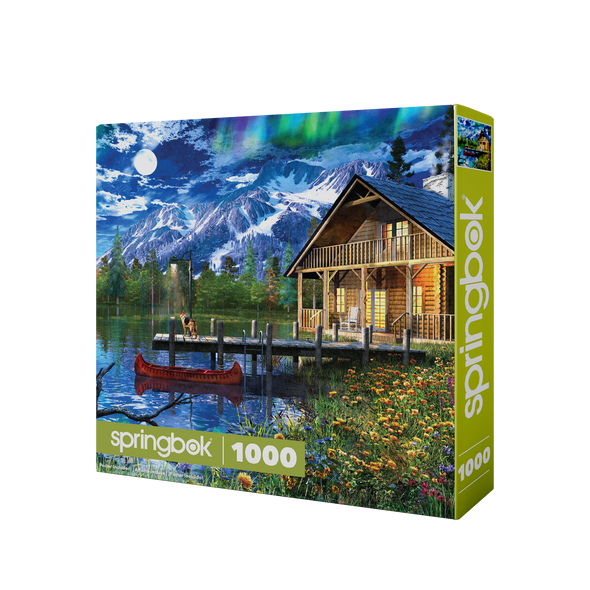 Moon Cabin Retreat 1000 Piece Jigsaw Puzzle