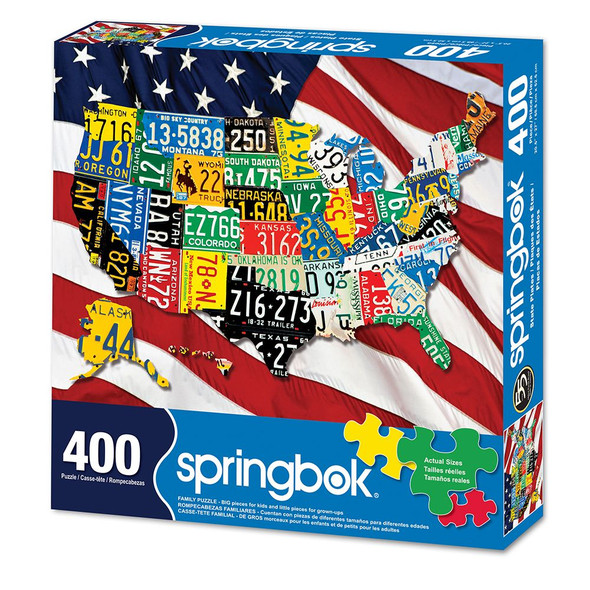 State Plates 400 Piece Jigsaw Puzzle