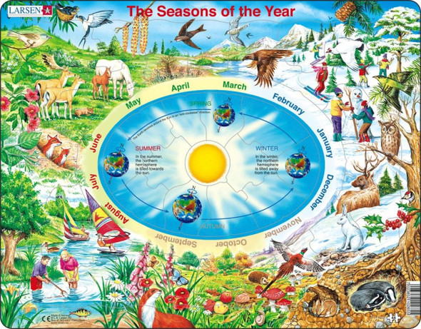 Seasons of the Year 44 Piece Children's Educational Jigsaw Puzzle