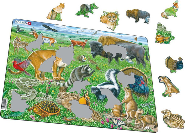 American Prairie 53 Piece Children's Educational Jigsaw Puzzle