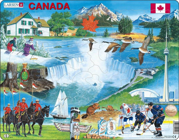 Canada Souvenir 66 Piece Children's Educational Jigsaw Puzzle