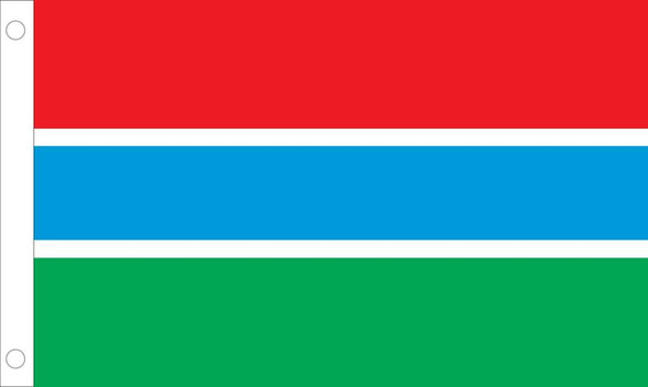 Gambia World Flags - Nylon   - 2' x 3' to 5' x 8'