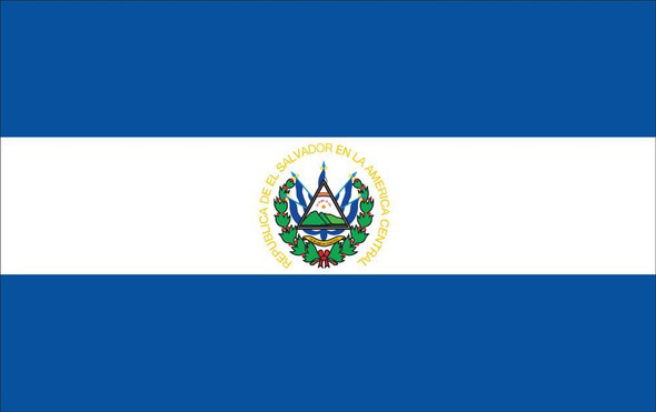 El Salvador World Flags - Nylon   - 2' x 3' to 5' x 8'