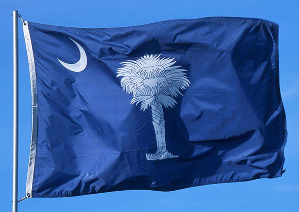 South Carolina State Flags - Nylon & Polyester - 2' x 3' to 5' x 8'
