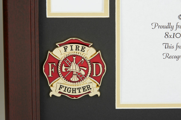 Firefighter Medallion 8-Inch by 10-Inch Certificate and Medal Frame