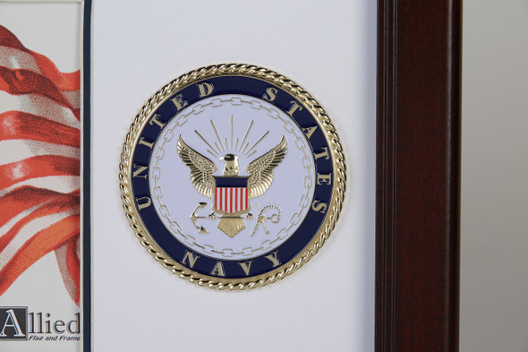 U.S. Navy Medallion 4-Inch by 6-Inch Portrait Picture Frame