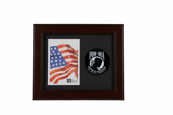 POW MIA Medallion 4-Inch by 6-Inch Portrait Picture Frame