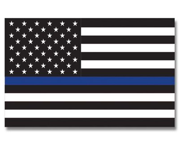 U.S. Thin Blue Line Flag - 3' x 5' - Sewn Nylon