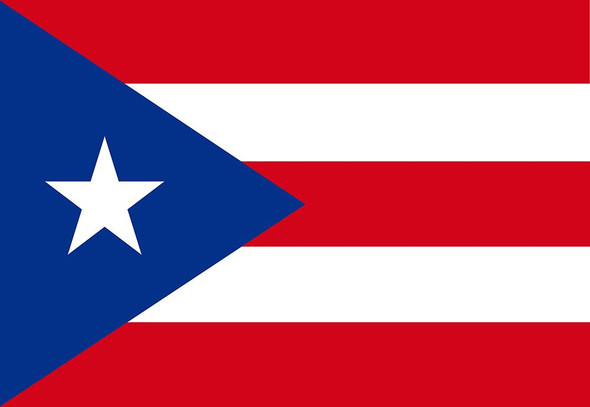 Puerto Rico Flag - Nylon   - 2' x 3' to 5' x 8'