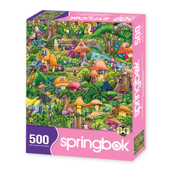 Fairytale Mushroom Forest 500 Piece Jigsaw Puzzle