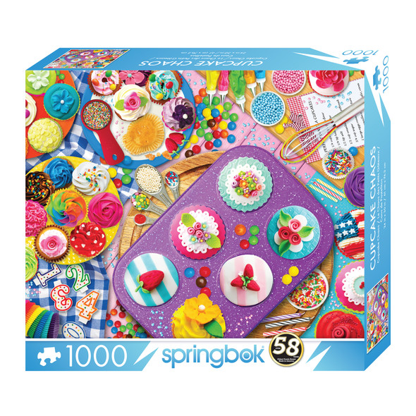 Cupcake Chaos 1000 Piece Jigsaw Puzzle