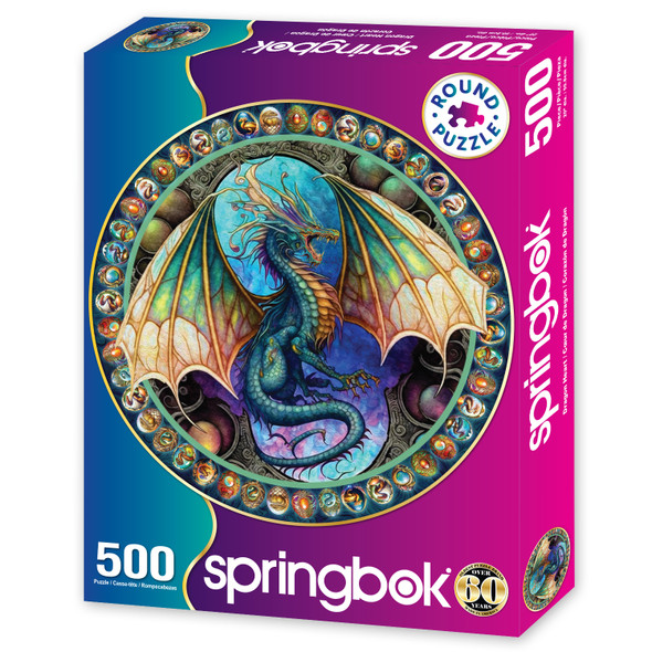 Dragon Heart 500 Piece Round Jigsaw Puzzle