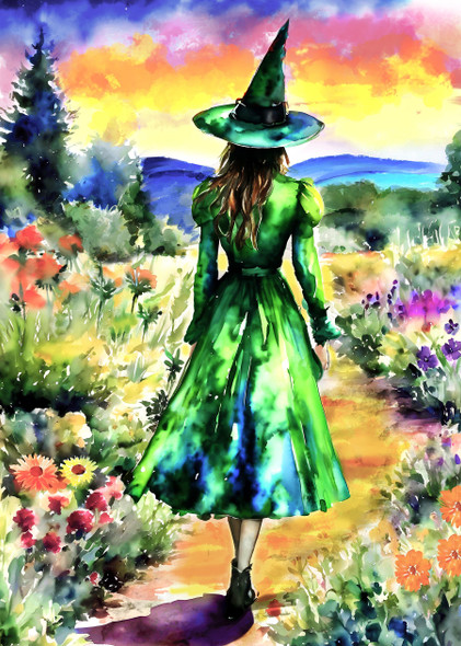 The Green Witch's Journey 500 Piece Jigsaw Puzzle