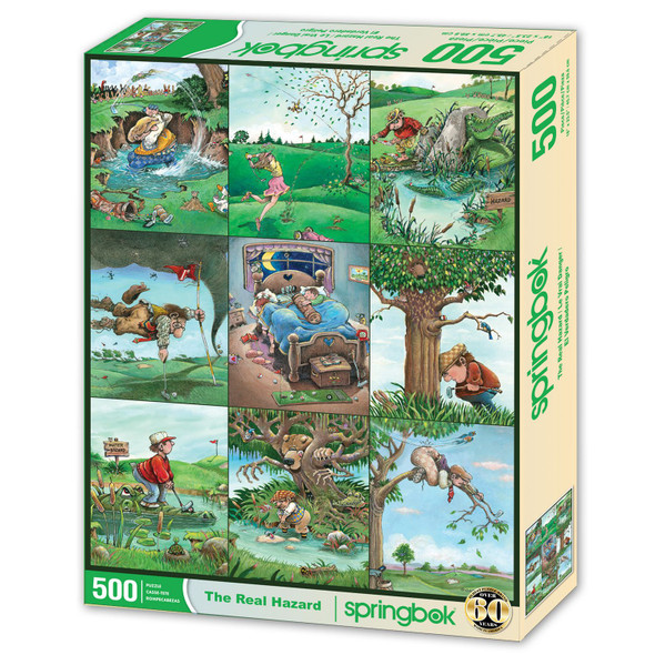 Springbok Blooming Waters Puzzle – 1500 Teile Mit Zufälligen Formen, Hochglanz-Oberfläche