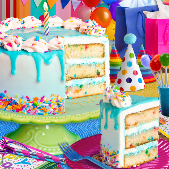 Birthday Cake 500 Piece Jigsaw Puzzle