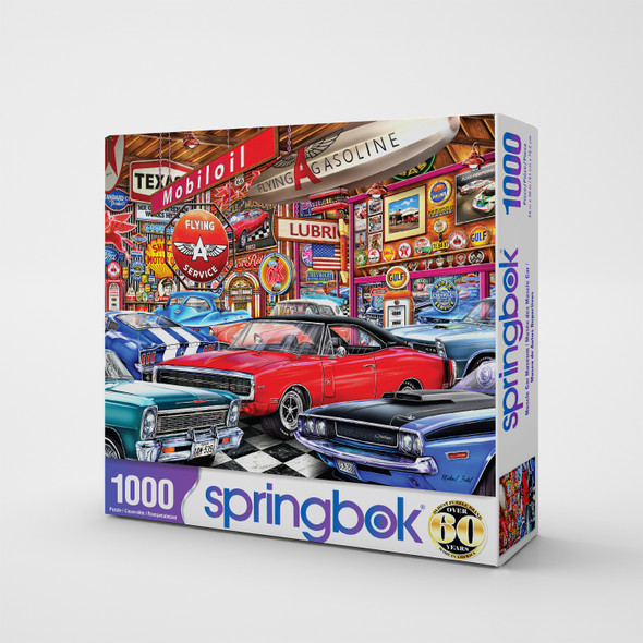 Muscle Car Museum 1000 Piece Jigsaw Puzzle