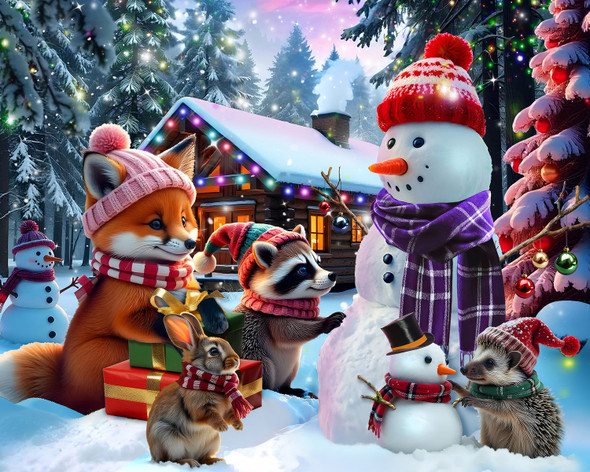 Christmas Critters 500 Piece Jigsaw Puzzle