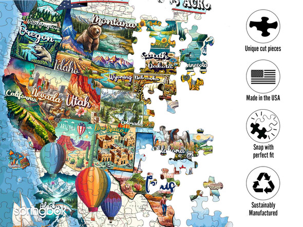 All American Attractions 1000 Piece Jigsaw Puzzle