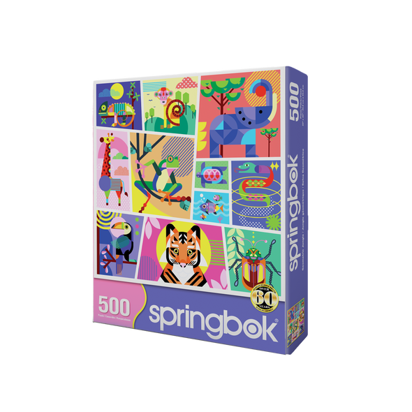 Geometric Jungle 500 Piece Jigsaw Puzzle