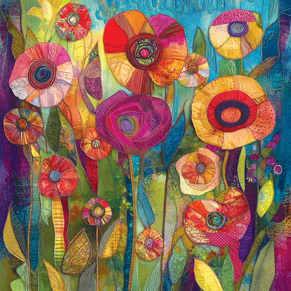 Patchwork Petals 500 Piece Jigsaw Puzzle