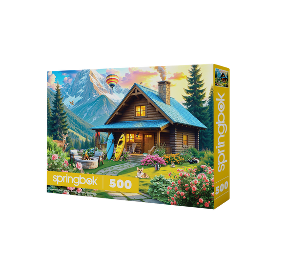 Mountain Cabin Retreat 500 Piece Jigsaw Puzzle
