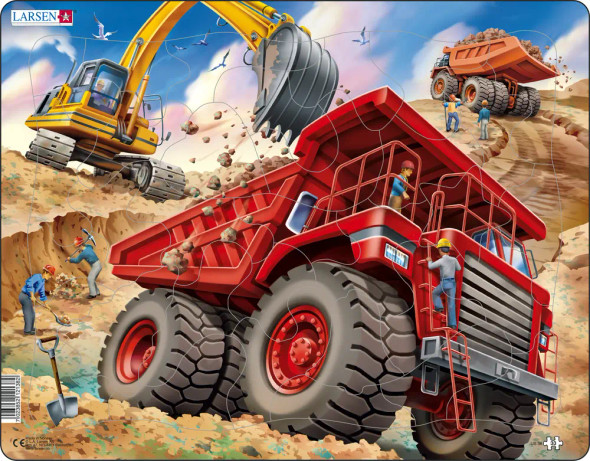 Giant Dump Truck 33 Piece Children's Educational Jigsaw Puzzle