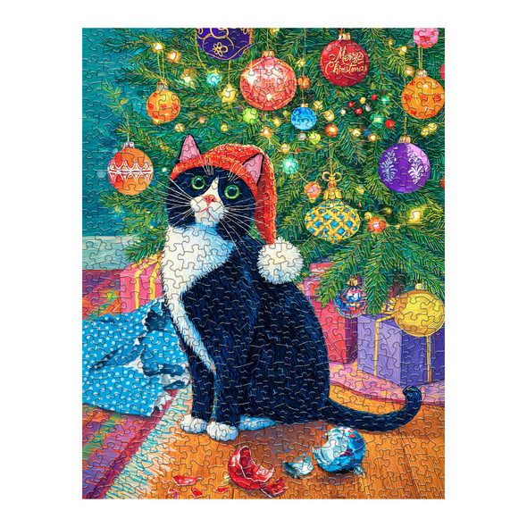 Christmas Morning Mayhem 500 Piece Jigsaw Puzzle