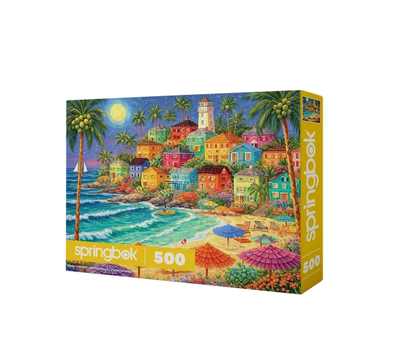 Colorful Coast at Sunset 500 Piece Jigsaw Puzzle