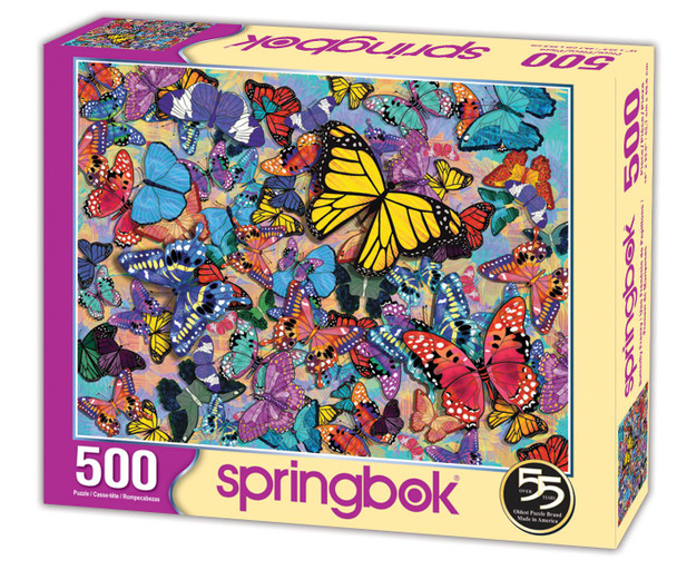 Butterfly Frenzy 500 Piece Jigsaw Puzzle
