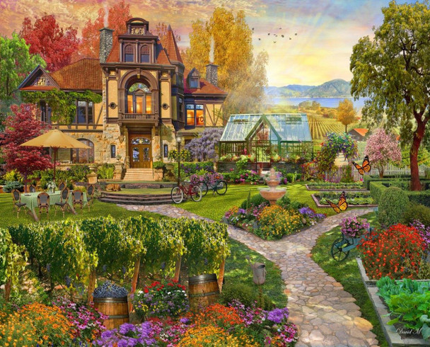 Vineyard Retreat 500 Piece Jigsaw Puzzle From Springbok Puzzles