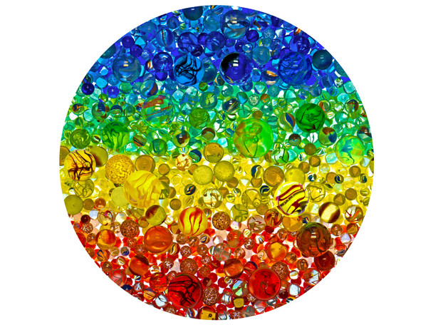 Illuminated Marbles 500 Piece Round Jigsaw Puzzle