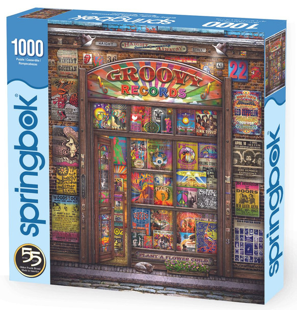 Groovy Records 1000 Piece Jigsaw Puzzle