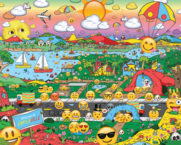 Emojiville 1000 Piece Jigsaw Puzzle