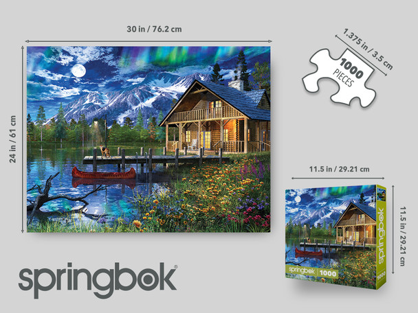 Moon Cabin Retreat 1000 Piece Jigsaw Puzzle