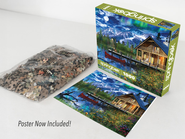 Moon Cabin Retreat 1000 Piece Jigsaw Puzzle