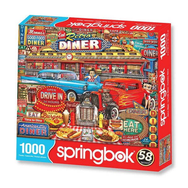 Retro Diner 1000 Piece Jigsaw Puzzle