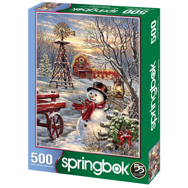 Winter Windmill 500 Piece Jigsaw Puzzle