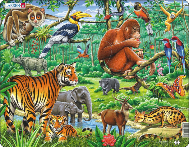 Jungle Animals 20 Piece Children's Educational Jigsaw Puzzle