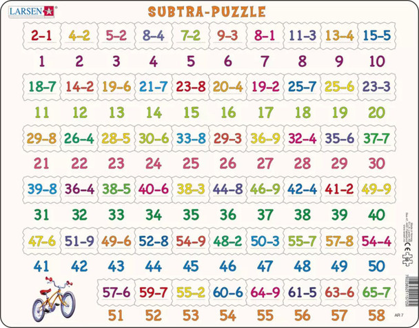 Learning Subtraction 58 Piece Children's Educational Jigsaw Puzzle