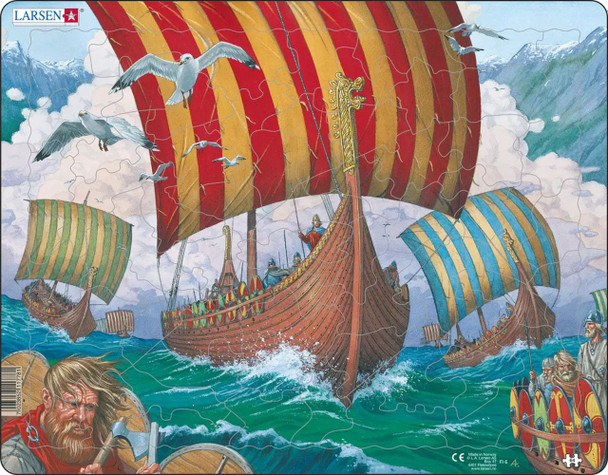 Viking Ship 64 Piece Children's Educational Jigsaw Puzzle