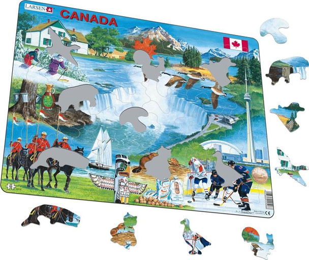 Canada Souvenir 66 Piece Children's Educational Jigsaw Puzzle